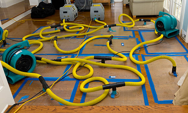 Professional Storm Water Damage Restoration technician working in Rowland Heights, CA